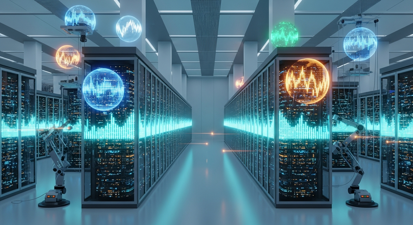 Arte digital moderna mostrando acumulação institucional de ativos digitais em cofre de dados futurista.