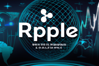 Ilustração representando o investimento da Ripple em criptomoedas e tecnologia blockchain.