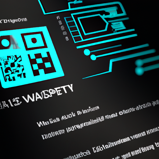 Sistema moderno de pagamento em criptomoedas com carteiras digitais e códigos QR em ambiente de varejo.
