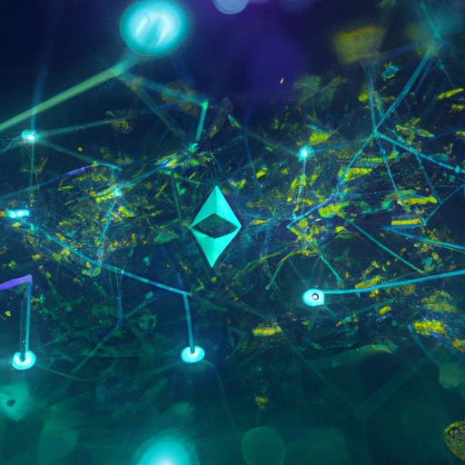 Ilustração de uma rede blockchain futurista unificando liquidez entre Bitcoin, Ethereum e Solana.