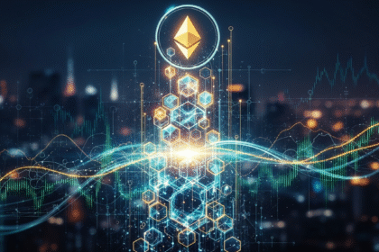 Representação abstrata de crescimento financeiro