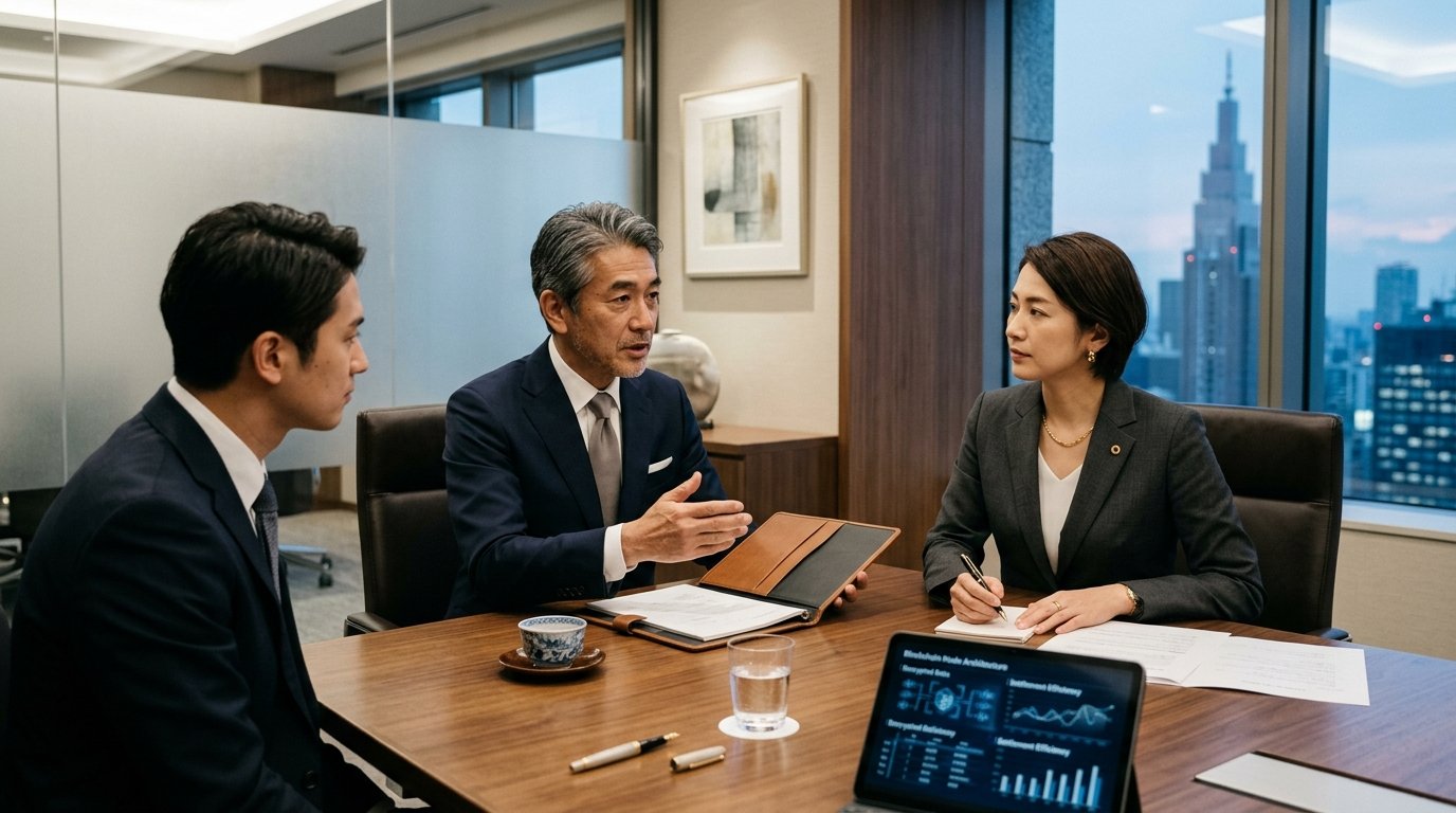 Impactos estratégicos na liquidação de ativos e títulos governamentais — Japan weighs blockchain fast lane for securities cas
